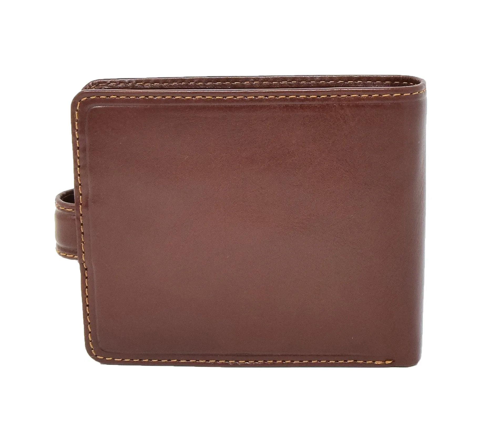 DR436 Men's Premium Leather Two Tone Wallet Brown