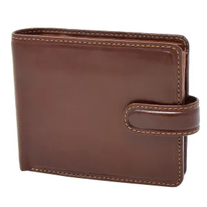 DR436 Men's Premium Leather Two Tone Wallet Brown