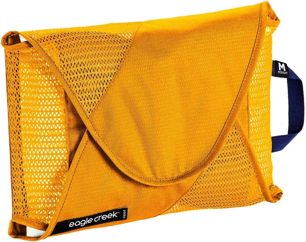Eagle Creek Pack-It Reveal Garment Folder - Perfect Garment Bags for Travel with Wrinkle-Free Folding Board and Compression Wings to Maximize Luggage Space, Medium - Sahara Yellow