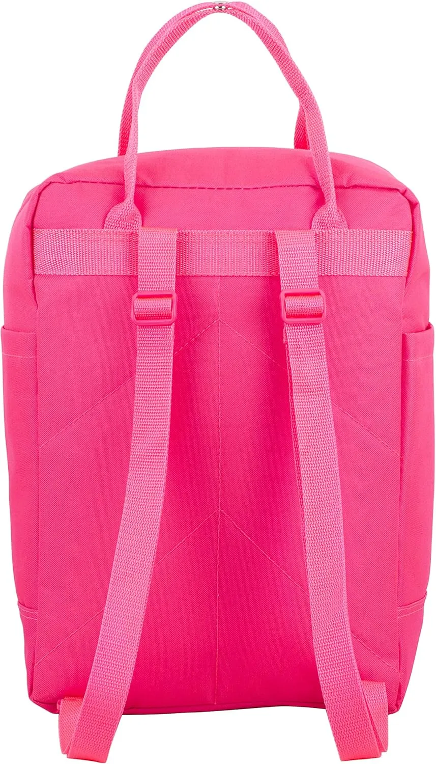 Eastsport Double Handle Convertible Mid Size Tote Travel Purse Handbag Casual Daypack Water Resistant Backpack Bag, Sunset Pink