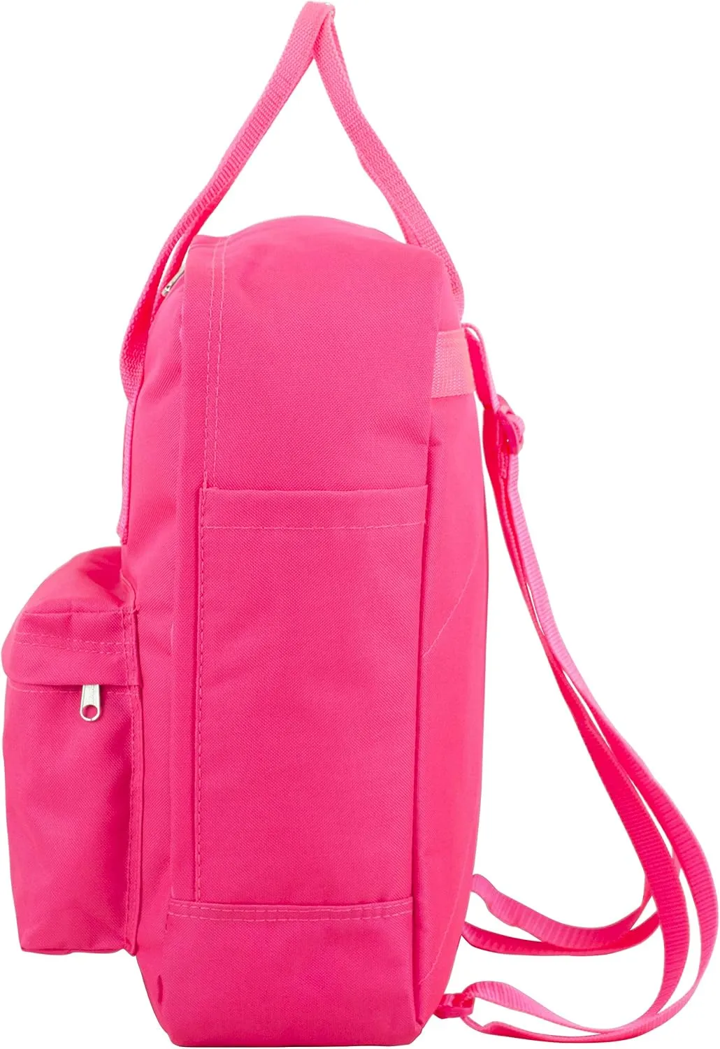 Eastsport Double Handle Convertible Mid Size Tote Travel Purse Handbag Casual Daypack Water Resistant Backpack Bag, Sunset Pink