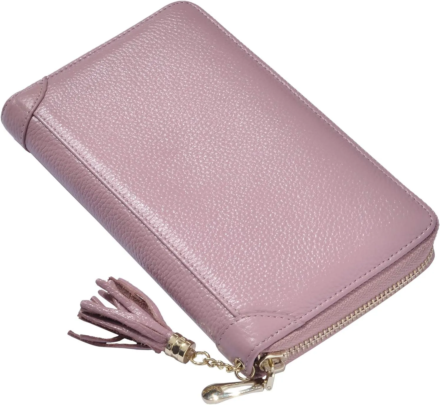Easyoulife Credit Card Holder Wallet Womens Zipper Leather Case Purse RFID Blocking