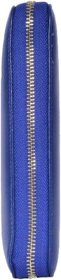 Easyoulife Credit Card Holder Wallet Womens Zipper Leather Case Purse RFID Blocking