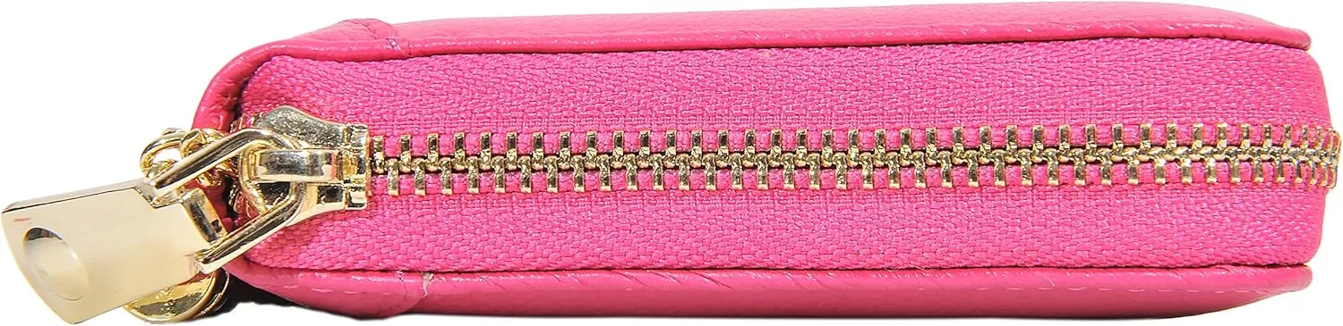 Easyoulife Credit Card Holder Wallet Womens Zipper Leather Case Purse RFID Blocking
