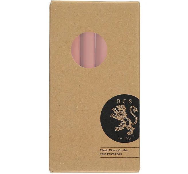 Eco Dinner Candles, 6 Per Pack | Old Rose