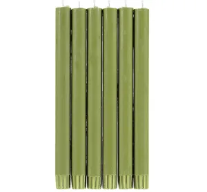 Eco Dinner Candles, 6 Per Pack | Olive