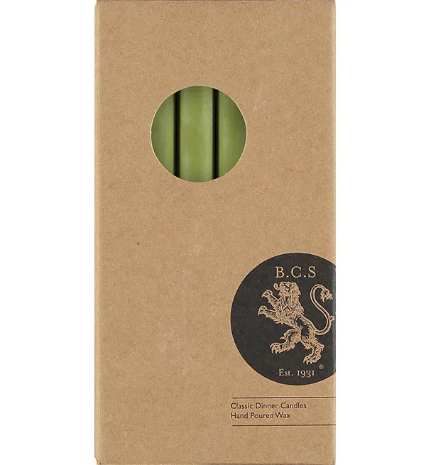 Eco Dinner Candles, 6 Per Pack | Olive