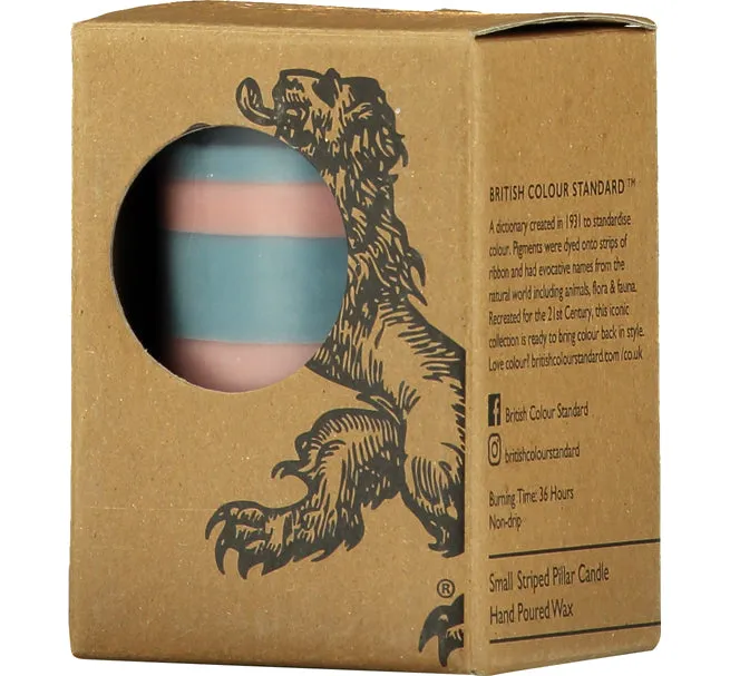 Eco Pillar Candle; Various Sizes | Old Rose, Indigo, and Pompadour