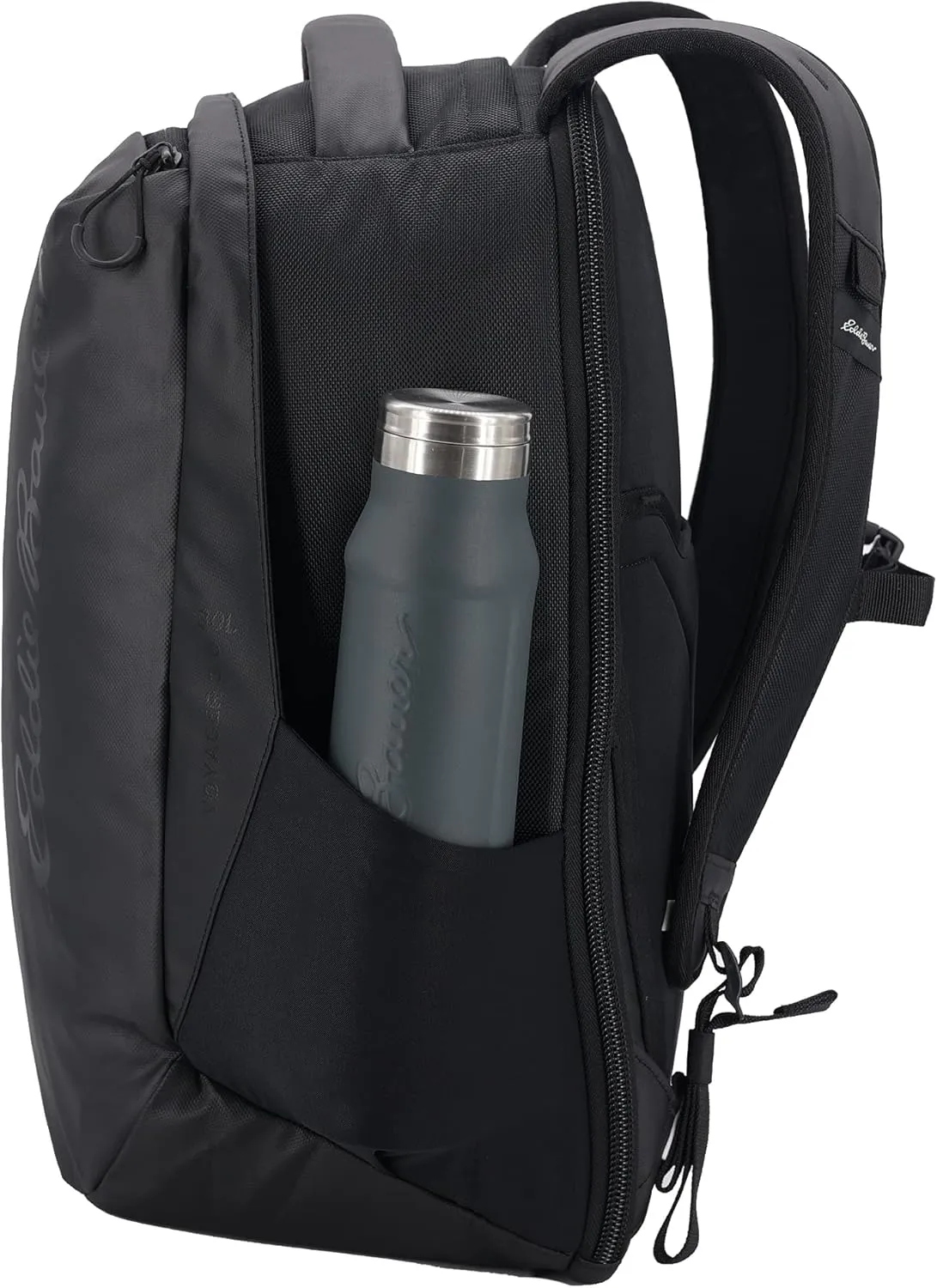 Eddie Bauer Voyager Backpack-Travel | Laptop Water-Resistant | Commuter | Work Bag | Daypack, Black, 30L