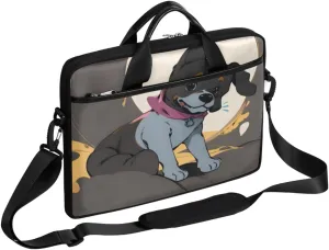 Elegant Flower Laptop Bag for Women Men 13-15 Inch Computer Briefcase Bag Lightweight Notebook Shoulder Messenger Bag