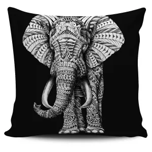 ELEPHANT ORNATE ANIMAL PILLOW COVER