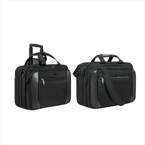EMPSIGN 17.3" Laptop Briefcase& Rolling Bag With RFID Pockets for Business Work