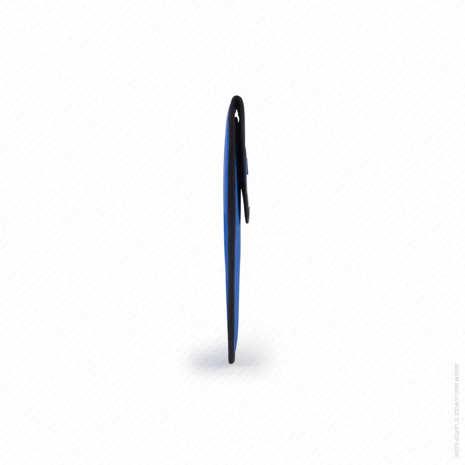 Enfold 13" Laptop Sleeve in Indigo Blue, Grey and Orange