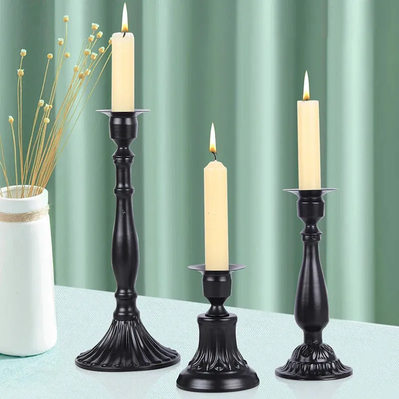 European Style Metal Candle Holders for Home Decor