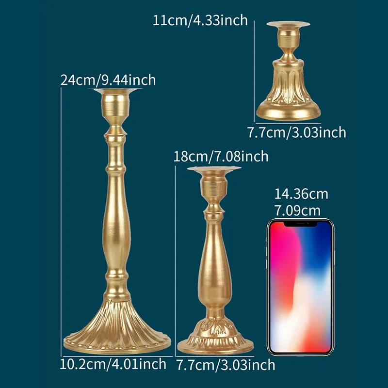 European Style Metal Candle Holders for Home Decor