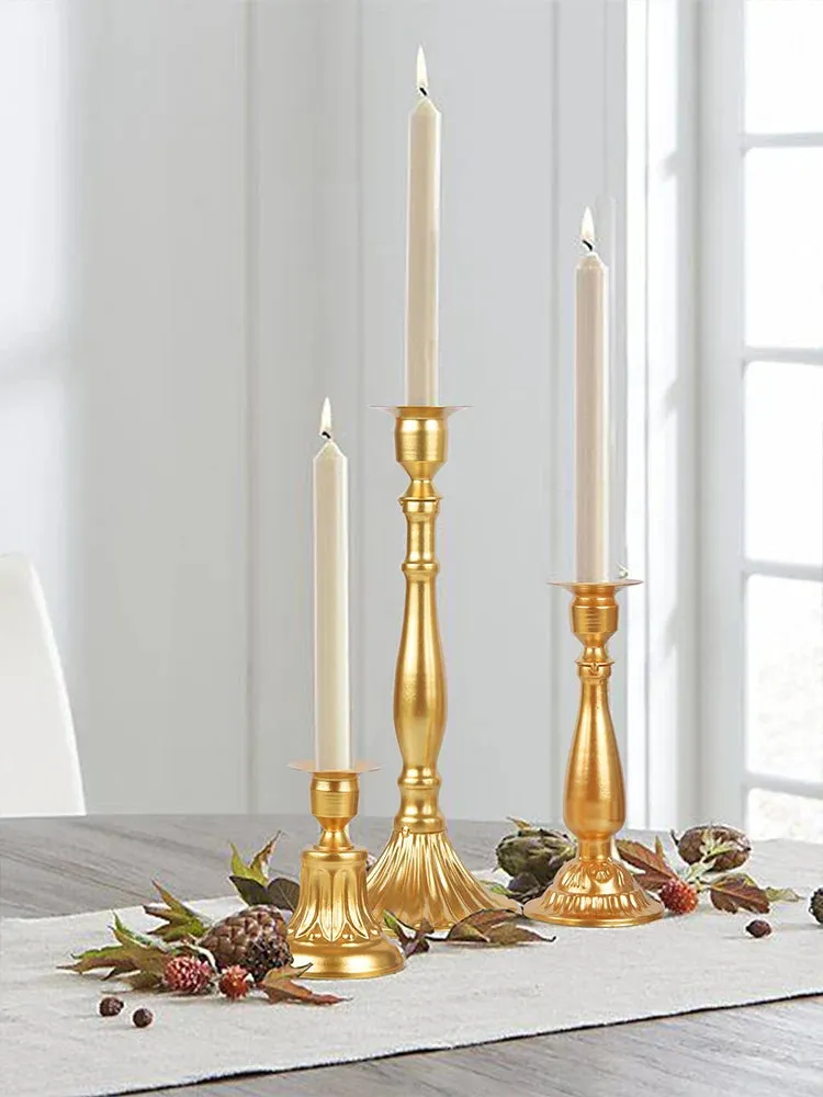 European Style Metal Candle Holders for Home Decor