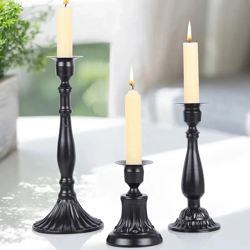 European Style Metal Candle Holders for Home Decor