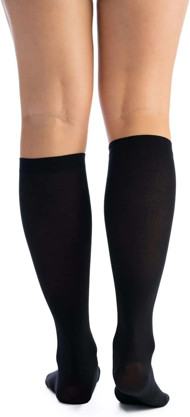 EvoNation Women’s Knee High 15-20 mmHg Graduated Compression Socks – Moderate Pressure Compression Garment