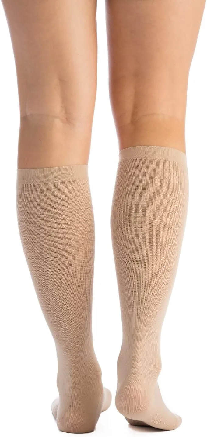 EvoNation Women’s Knee High 20-30 mmHg Graduated Compression Socks – Firm Pressure Compression Garment