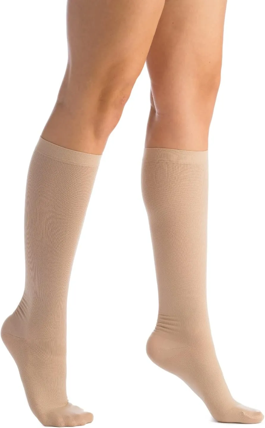 EvoNation Women’s Knee High 20-30 mmHg Graduated Compression Socks – Firm Pressure Compression Garment