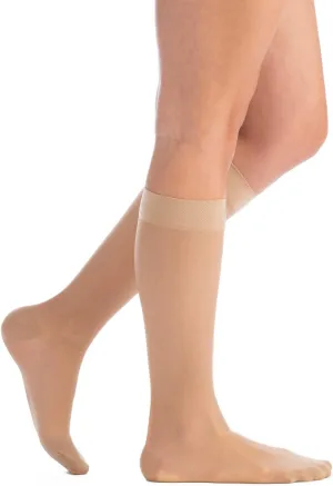 EvoNation Women’s Knee High 8-15 mmHg Sheer Graduated Compression Socks – Mild Pressure Compression Garment