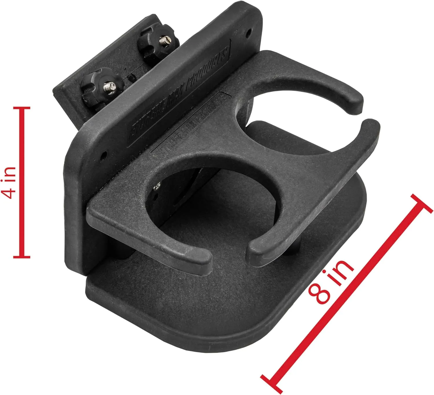 Extreme Max 3005.5616 Two-Drink Holder with 45° Base for Lund Sport Track Systems