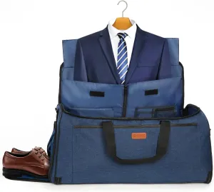 FAIRWIN Garment Bags for Travel, Suit Bag Convertible 2-in-1 Waterproof Hanging Duffle Bag for Men & Women with Shoes Compartment 60L
