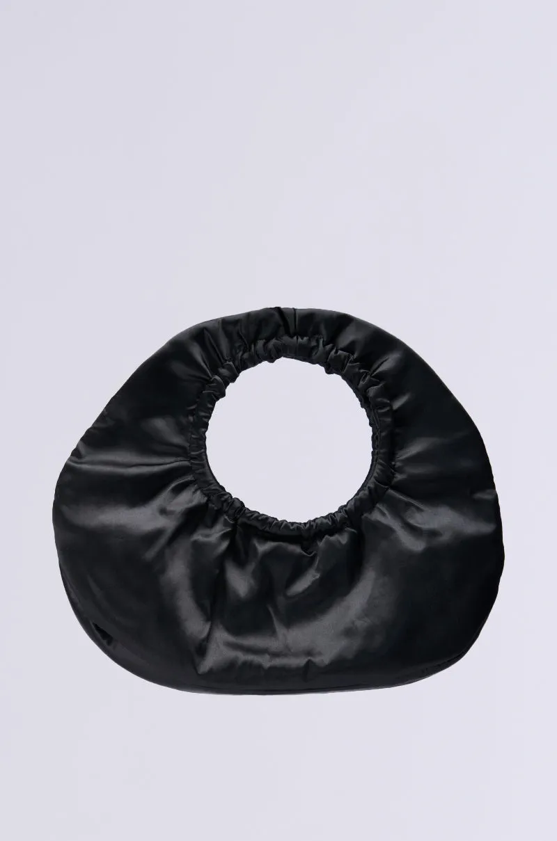 FANNED OUT SATIN PURSE