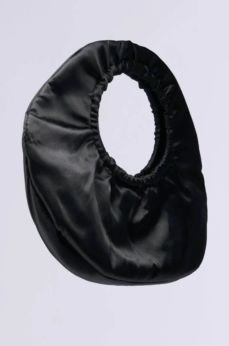 FANNED OUT SATIN PURSE