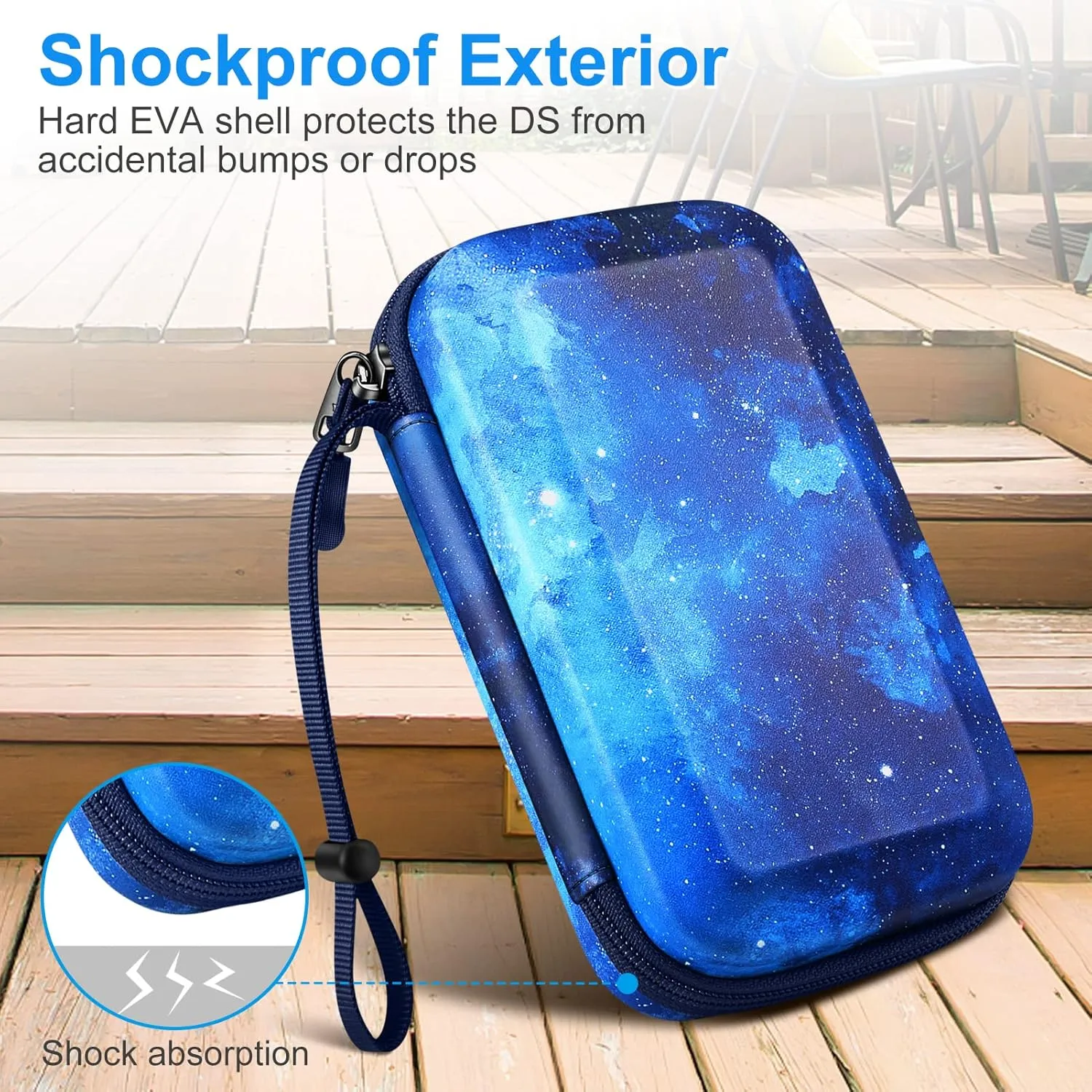 FINTIE Carrying Case for Nintendo New 2DS XL LL / New 3DS / 2DS / 3DS XL LL, Protective Hard Shell Portable Travel Cover Pouch with Game Card Slots & Inner Pocket, Starry Sky