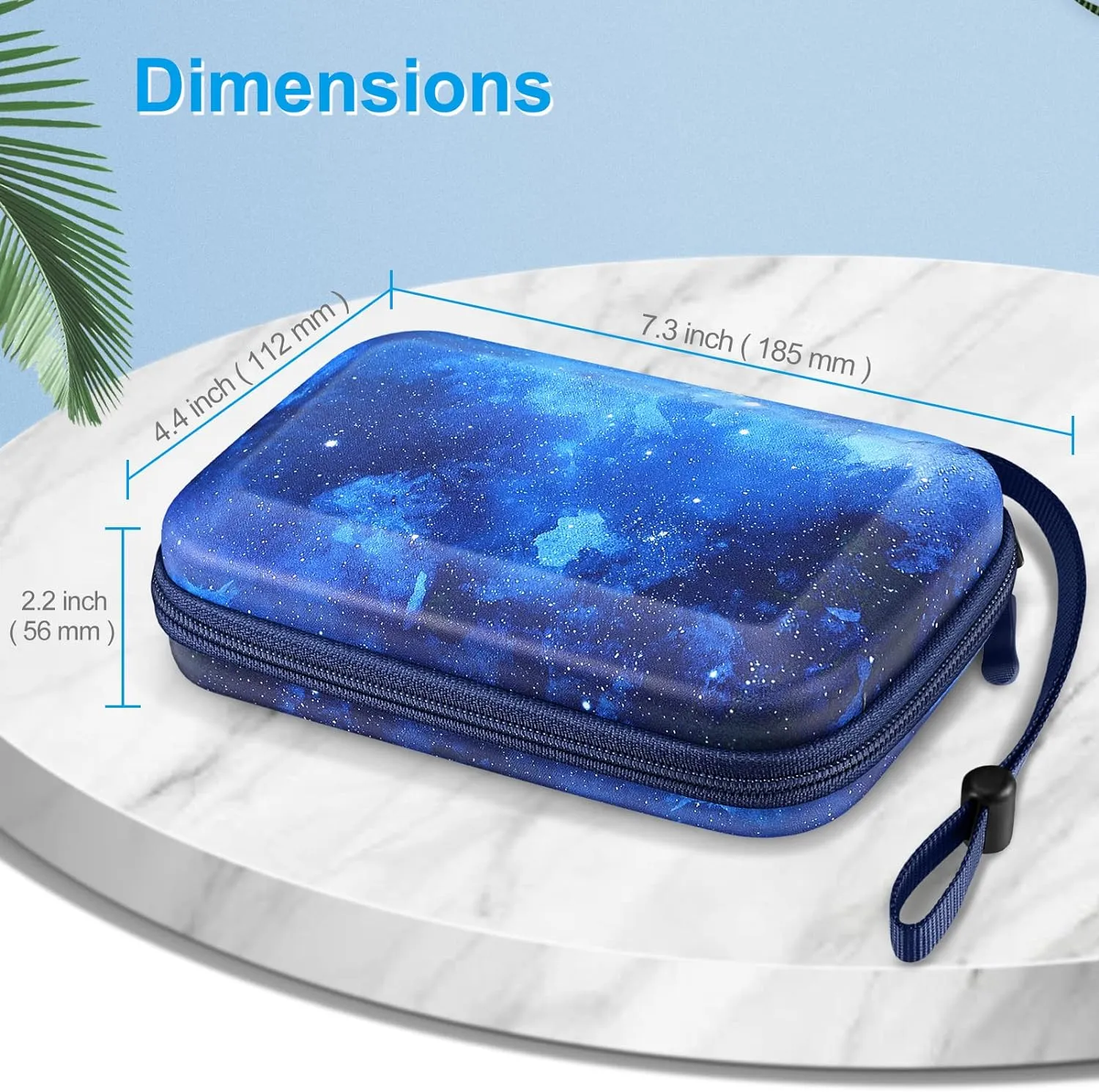 FINTIE Carrying Case for Nintendo New 2DS XL LL / New 3DS / 2DS / 3DS XL LL, Protective Hard Shell Portable Travel Cover Pouch with Game Card Slots & Inner Pocket, Starry Sky
