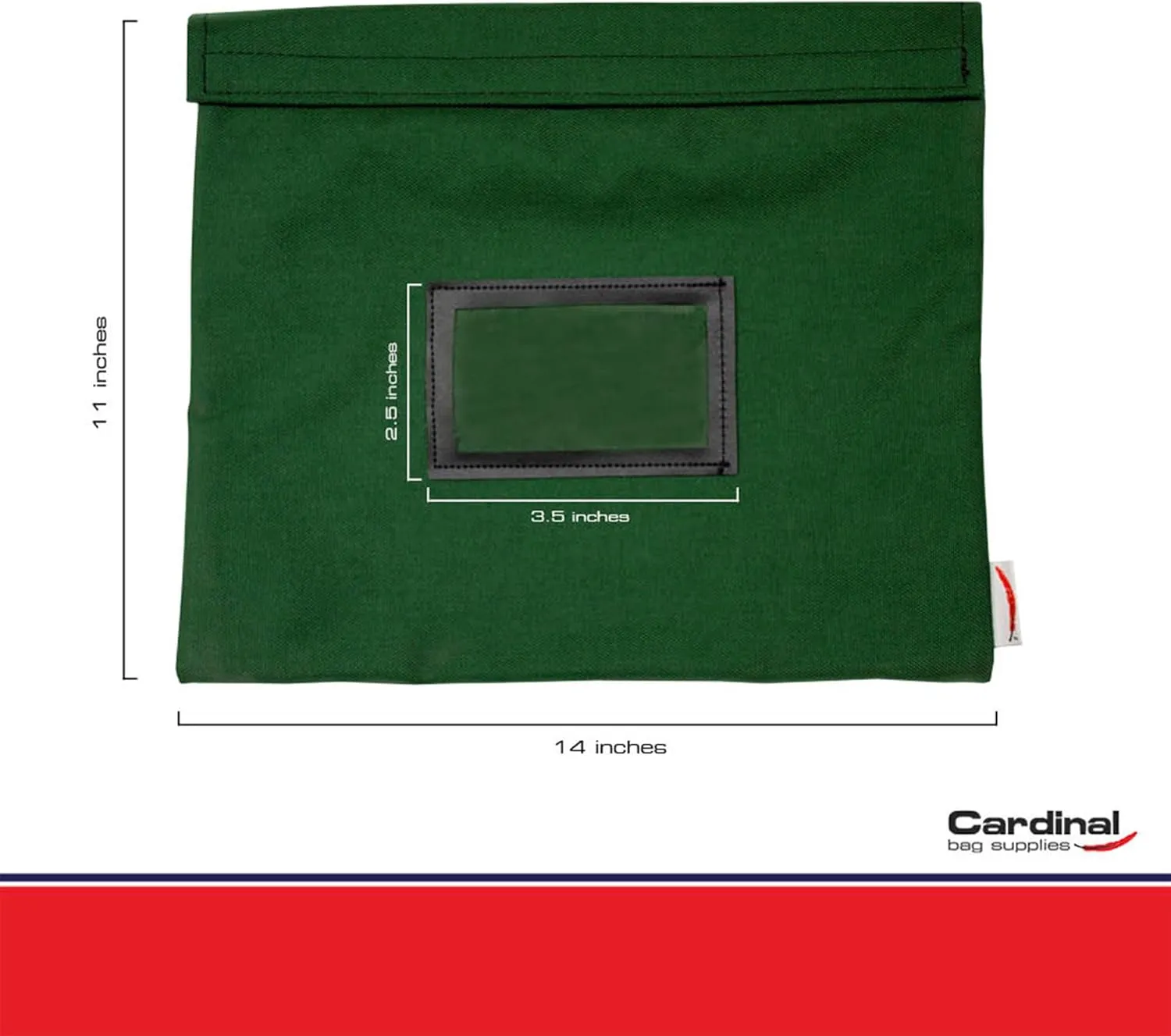 Fire Resistant and Water Repellent Document Bag, 14 x 11 Inch (Forest Green)