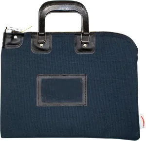 Fire Resistant Security Money Bag with Lock, 15 x 11 Inch (Navy Blue)