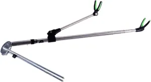 Fishing Pole Bracket Telescopic Rod Holder Stainless Steel Non-Slip Design Ideal for Bank and Boat Fishing Random Color