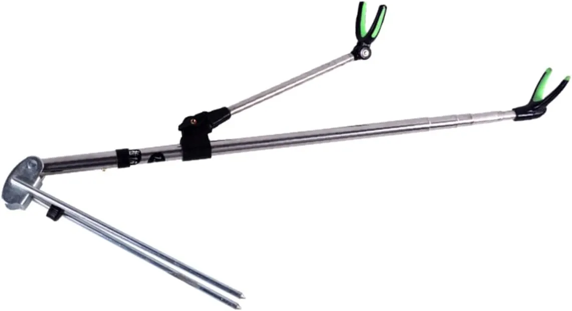 Fishing Pole Bracket Telescopic Rod Holder Stainless Steel Non-Slip Design Ideal for Bank and Boat Fishing Random Color