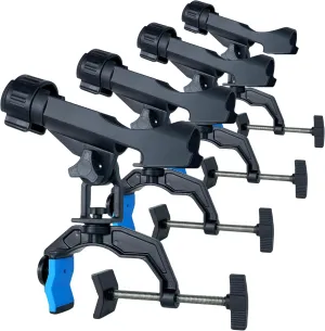 Fishing Rod Holders for Boat, Upgraded Fishing Rod Holder with Enlarge Clamp Innovative Dual-V Shaped Design Fit Round/Square Tube Boat Fishing, Fishing Gifts for Men