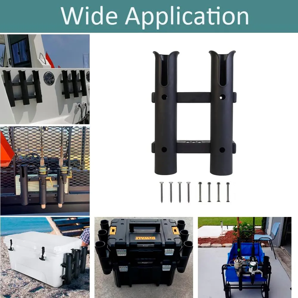 Fishing Rod Holders Rack Rod Fishing Pole Holder for Boat Yacht Kayak Garage Storage or Truck with Screws