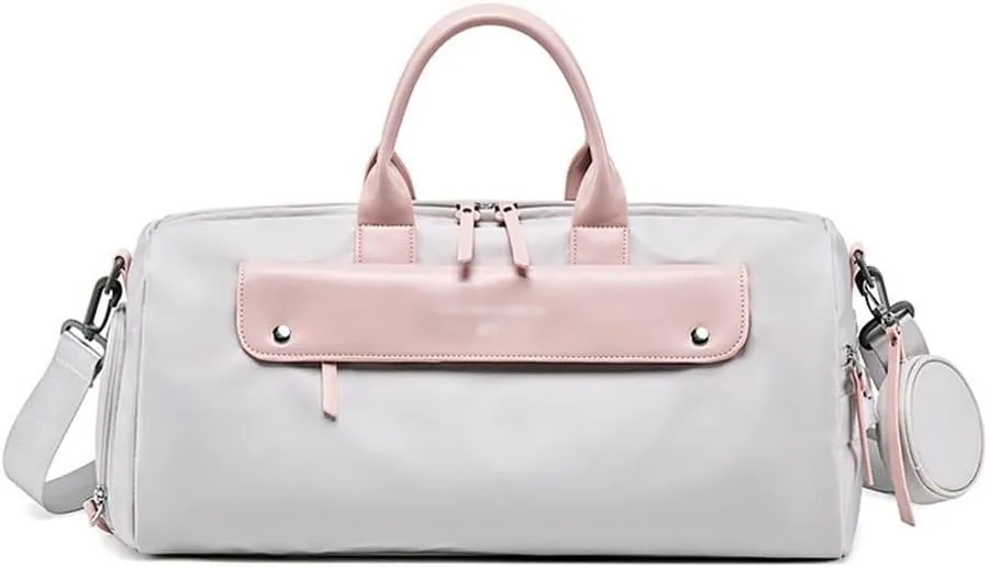 Fitness Bag Women's Wet Dry Separation Yoga Tote Bag Large Crossbody Bag Travel Bag(46 * 22.5 * 20cm)