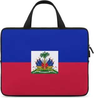 Flag of Haiti Laptop Bag Laptop Case Sleeve Work Laptop Shoulder Bag Portable Travel Laptop Briefcase