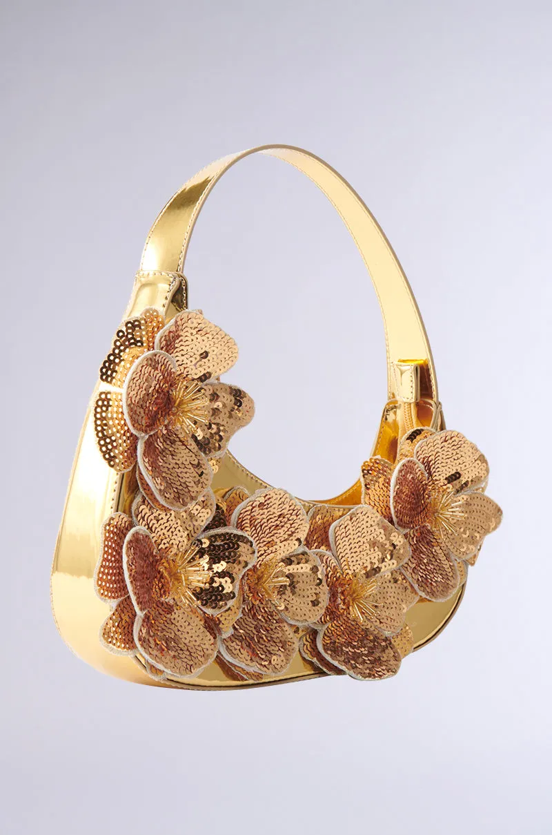 FLORAL VIBEZ CHROME PURSE