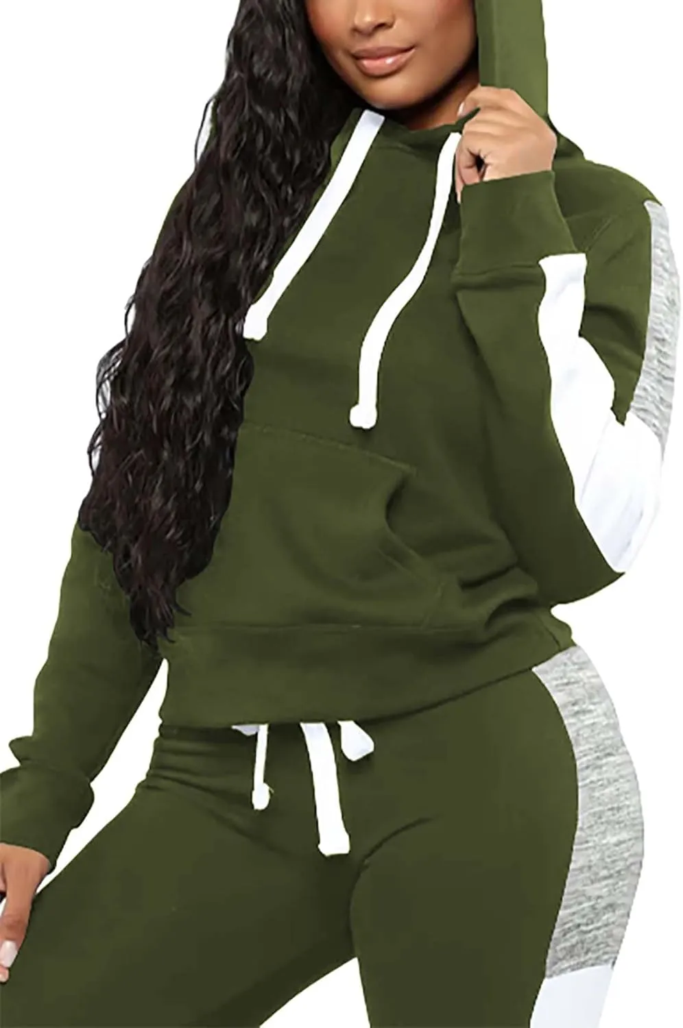 Fooullaide Sweatsuits for Women Set 2 Piece Outfit Long Sleeve Hoodies Jogging Suits Sweatpants Lounge Tracksuit with Pocket