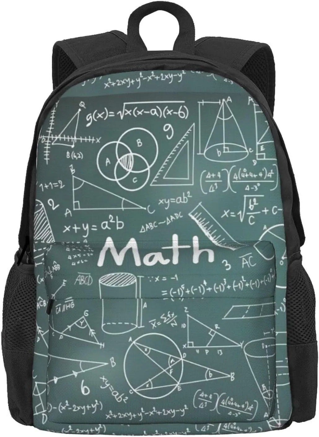 Formulas Shapes Theory Math Lesson Word Print Storage Bag, Shoulder Bag, Leisure Bag, Large Capacity Leisure Travel Shoulder Bag