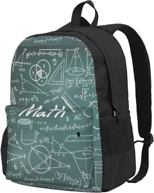 Formulas Shapes Theory Math Lesson Word Print Storage Bag, Shoulder Bag, Leisure Bag, Large Capacity Leisure Travel Shoulder Bag