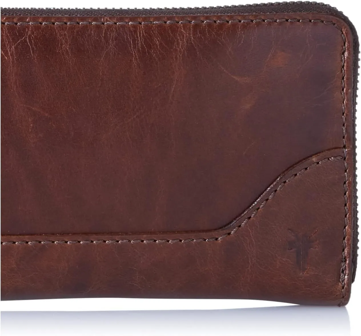 Frye Women's Melissa Zip Around Leather Wallet, Stylist Purse with Card Holder & Pockets