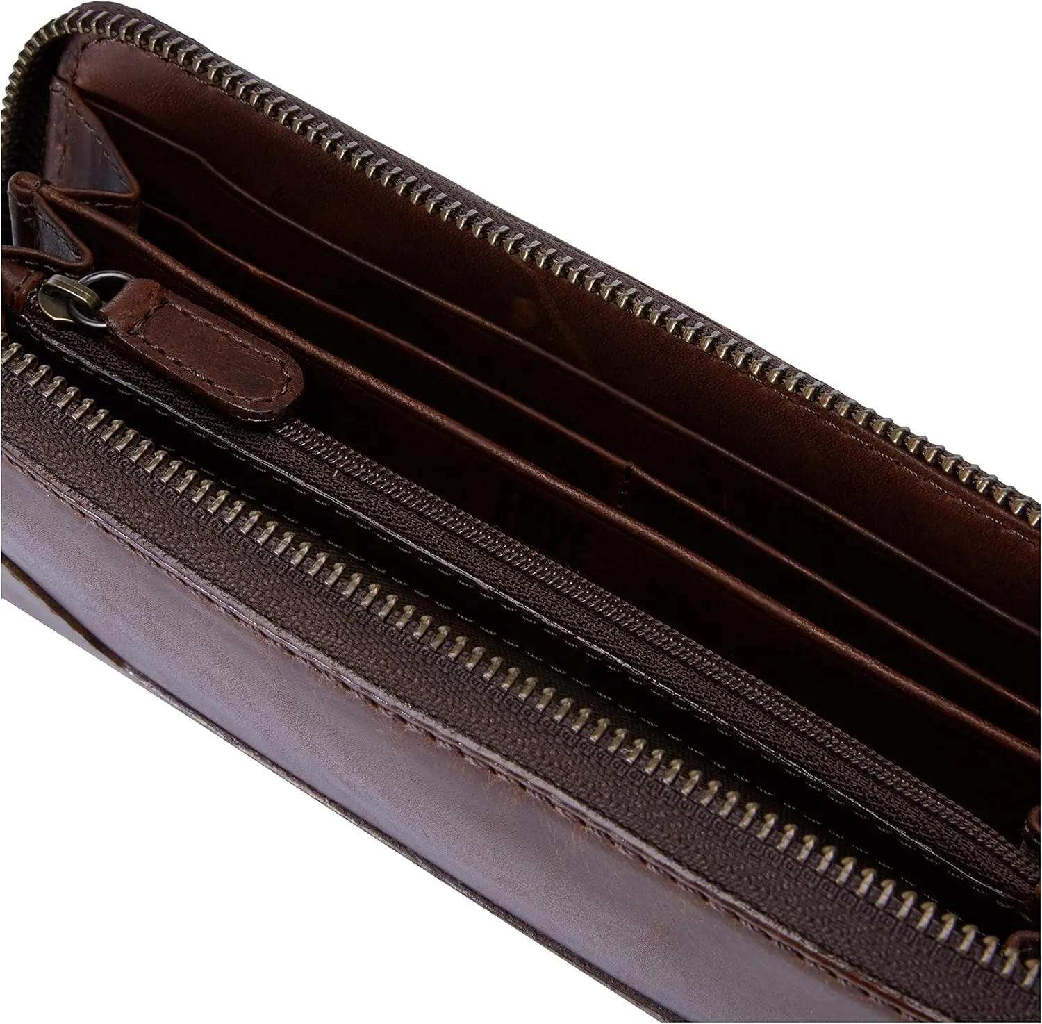 Frye Women's Melissa Zip Around Leather Wallet, Stylist Purse with Card Holder & Pockets
