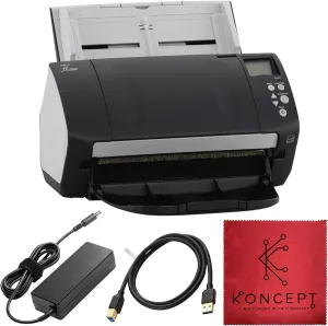 Fujitsu FI-7160 Document Scanner - Duplex - 2 Year Warranty- Scanners for Computers with 24 & USB 3.0 Cable, 8.5 X 14 in, 600 DPI, 60 PPM (Mono/Color), ADF, 4000 Scans Per Day (Renewed)