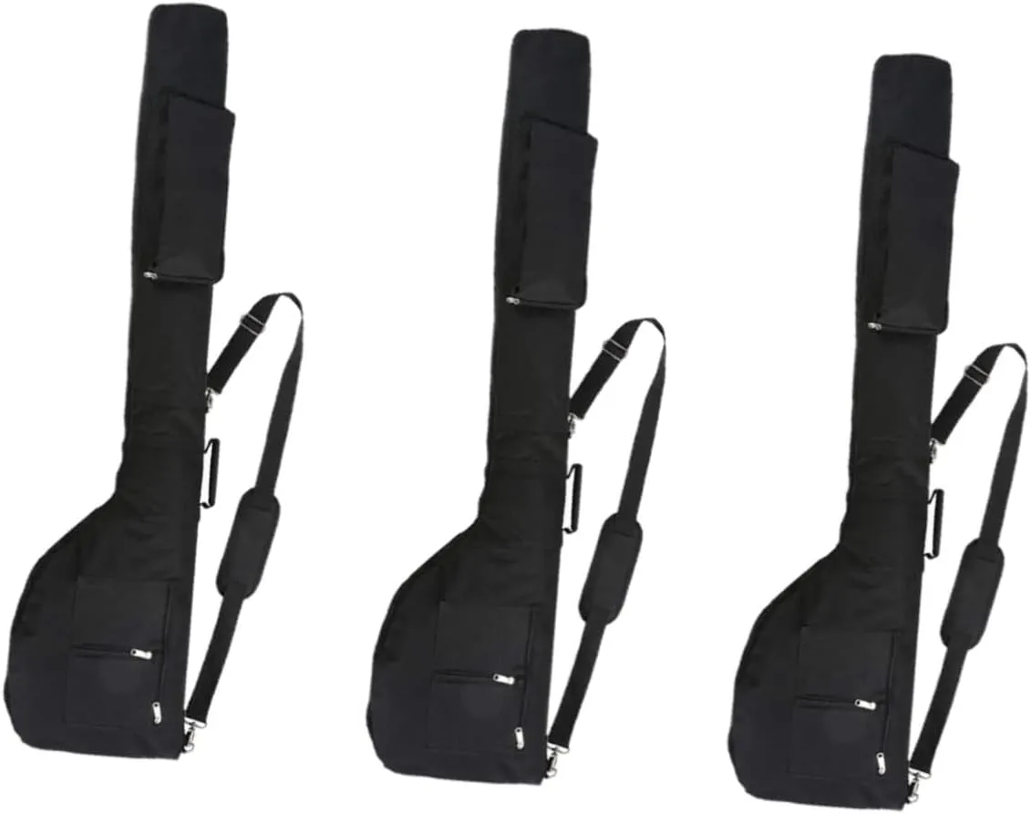 GANAZONO 3pcs Golf Club Bag Tote Bag Compartments Pencil Golf Bag with Stand Pouch Canvas Messenger Bag Duffle Belt Golf Bags Golf Bag Strap Golf Travel Bag Handbag Bag Stand Black Nylon