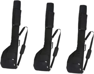 GANAZONO 3pcs Golf Club Bag Tote Bag Compartments Pencil Golf Bag with Stand Pouch Canvas Messenger Bag Duffle Belt Golf Bags Golf Bag Strap Golf Travel Bag Handbag Bag Stand Black Nylon