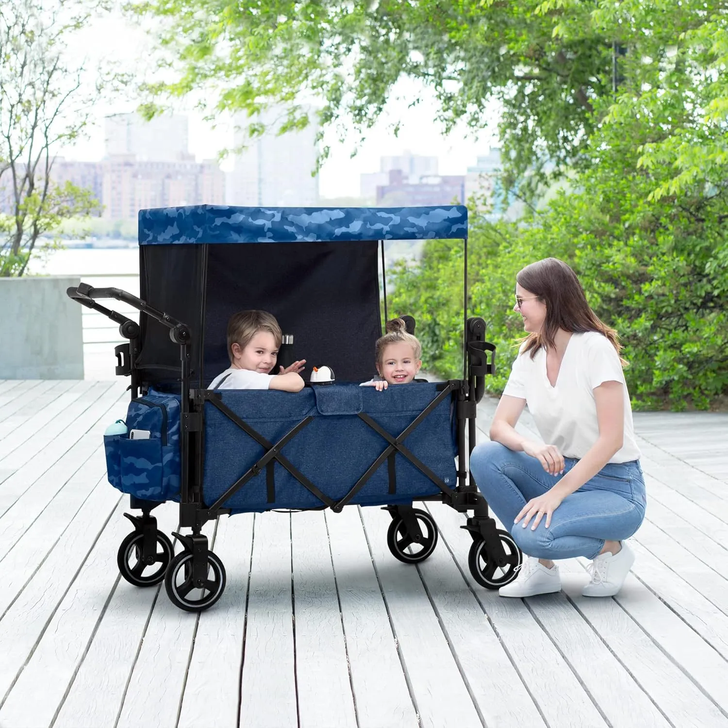GAP babyGap Deluxe Explorer Wagon, Navy Camo