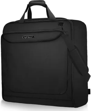 Garment Bags for Travel, Lychee Large Garment Duffle Bags for Hanging Clothes, Foldable Wrinkle Free Carry On Suit Bag for Men Women, Waterproof Travel Business Luggage Garment Bag with Shoulder Strap